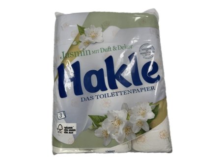 eine packung hakle jasmin toilettenpapier 3 lagig 24 Rollen.